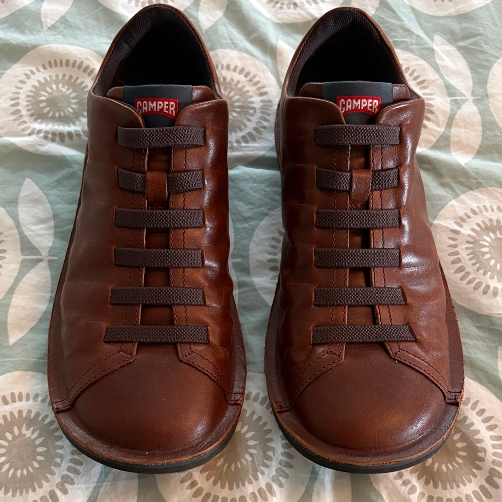 Camper Men’s Brown Leather Slip-On Loafers US size 9 Euro 42